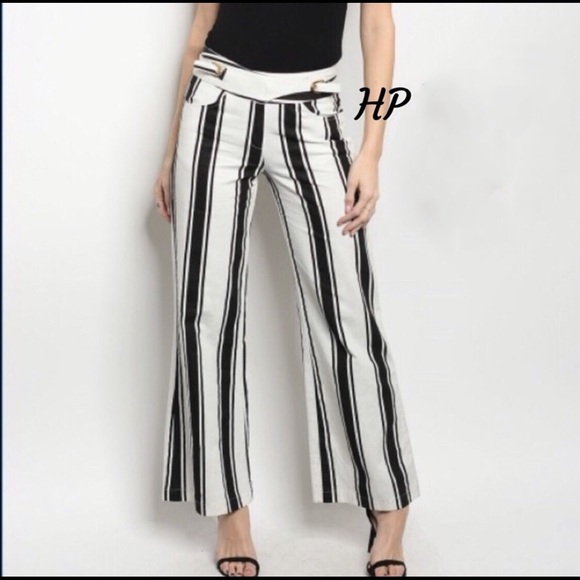 Show stopper white and black stripe pants - Picture 4 of 8